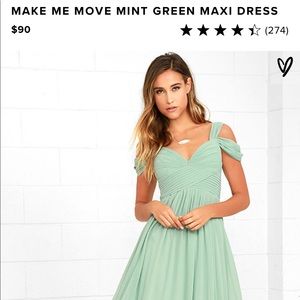 Lulu’s Make Me Move Mint Green Maxi Dress